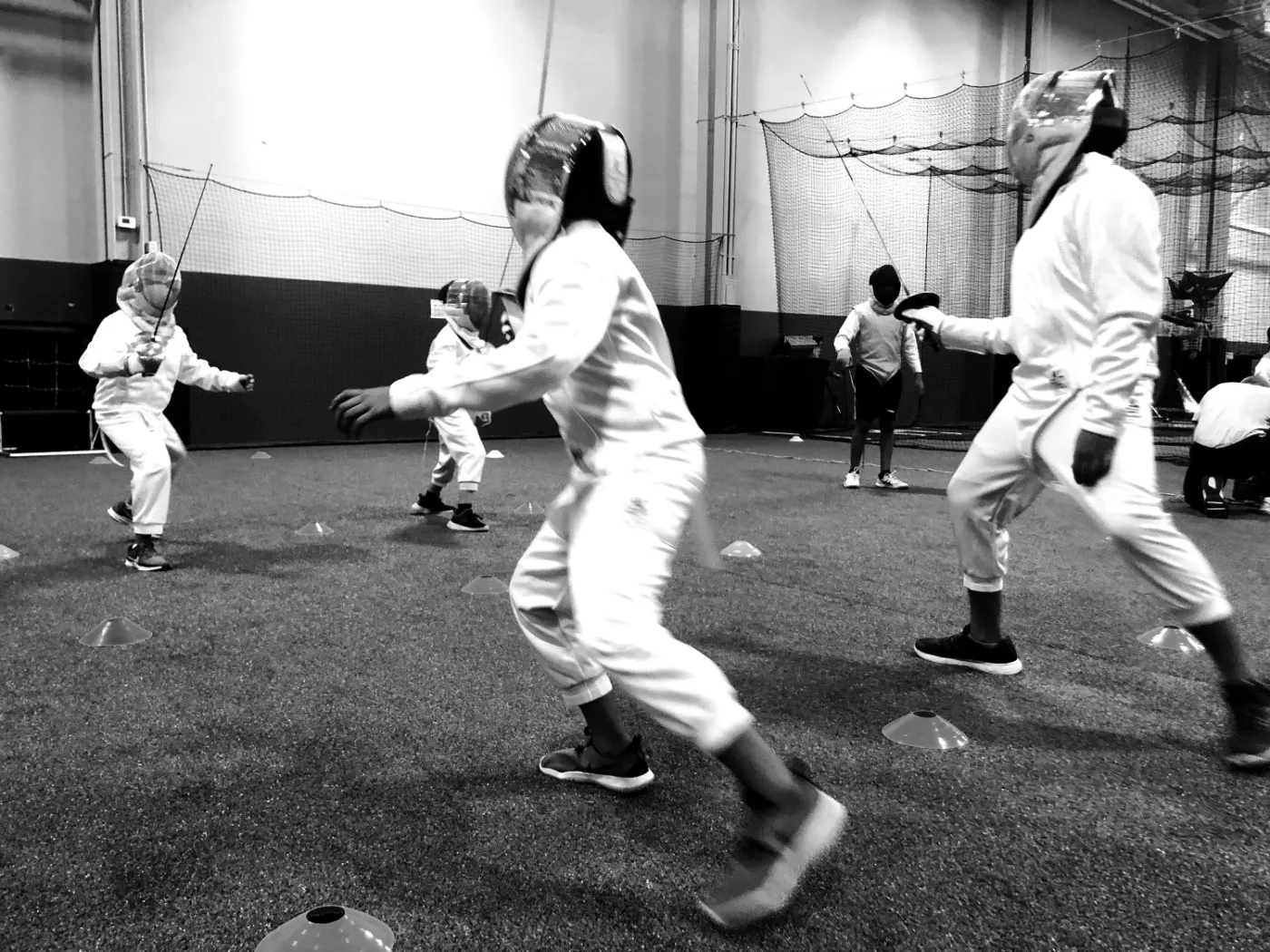 Footwork drills in class